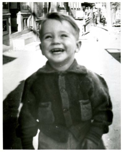 William Cohen on Hancock Street, approximately 3 years old