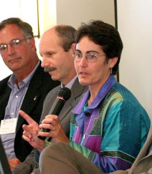 Beth Nagusky speaking during panel discussion