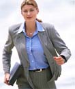 Woman carrying laptop
