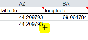 Populate Cells in Excel