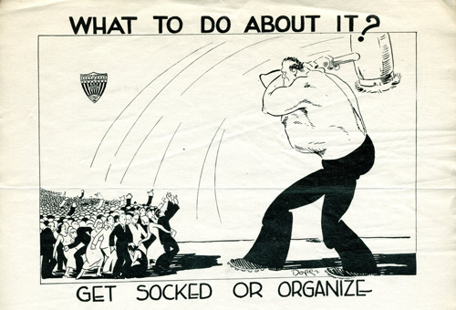 cartoon of labor union archive