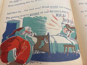 A page from the book Rudolph the Red-Nosed Reindeer